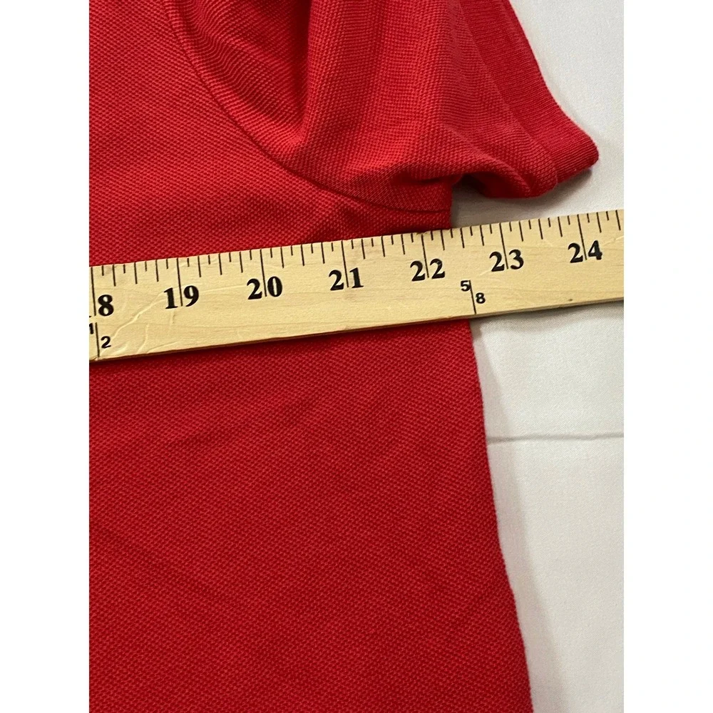 Polo‎ Ralph Lauren Mens Classic Fit Red Short Sleeve Pique Polo Shirt Large